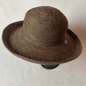 Wallaroo Hat Company Victoria Brown Beige Sun Hat Packable Travel Beach